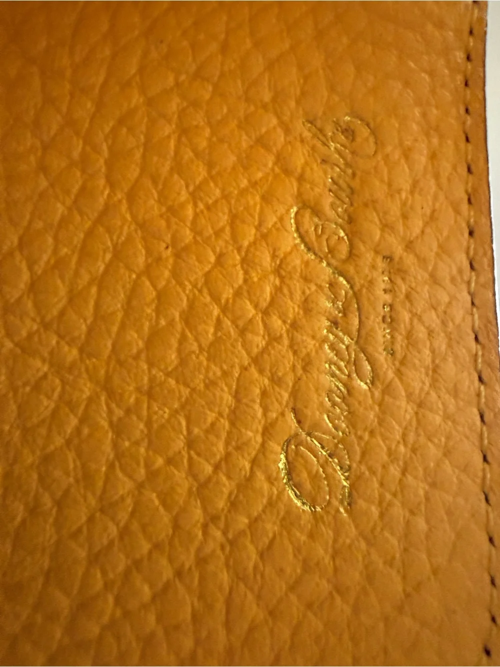 Dooney & Bourke Pebble Grain Zip Credit Card Wallet 12 in Dandelion Yellow NWOT